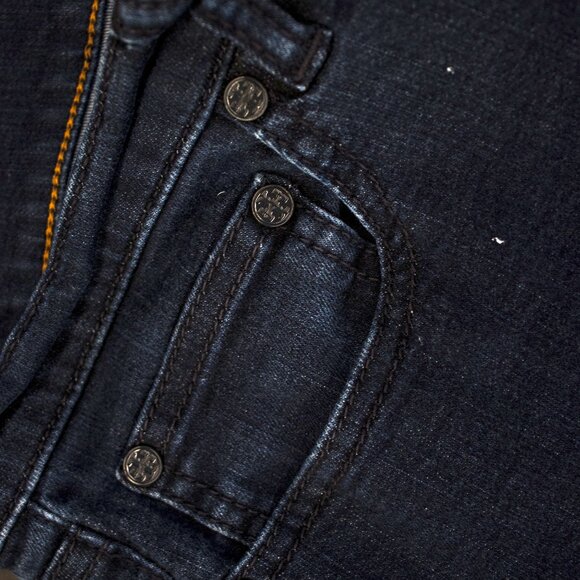 👖 Tory Burch Dark Wash Skinny Cropped Jeans 👖 - Picture 3 of 9